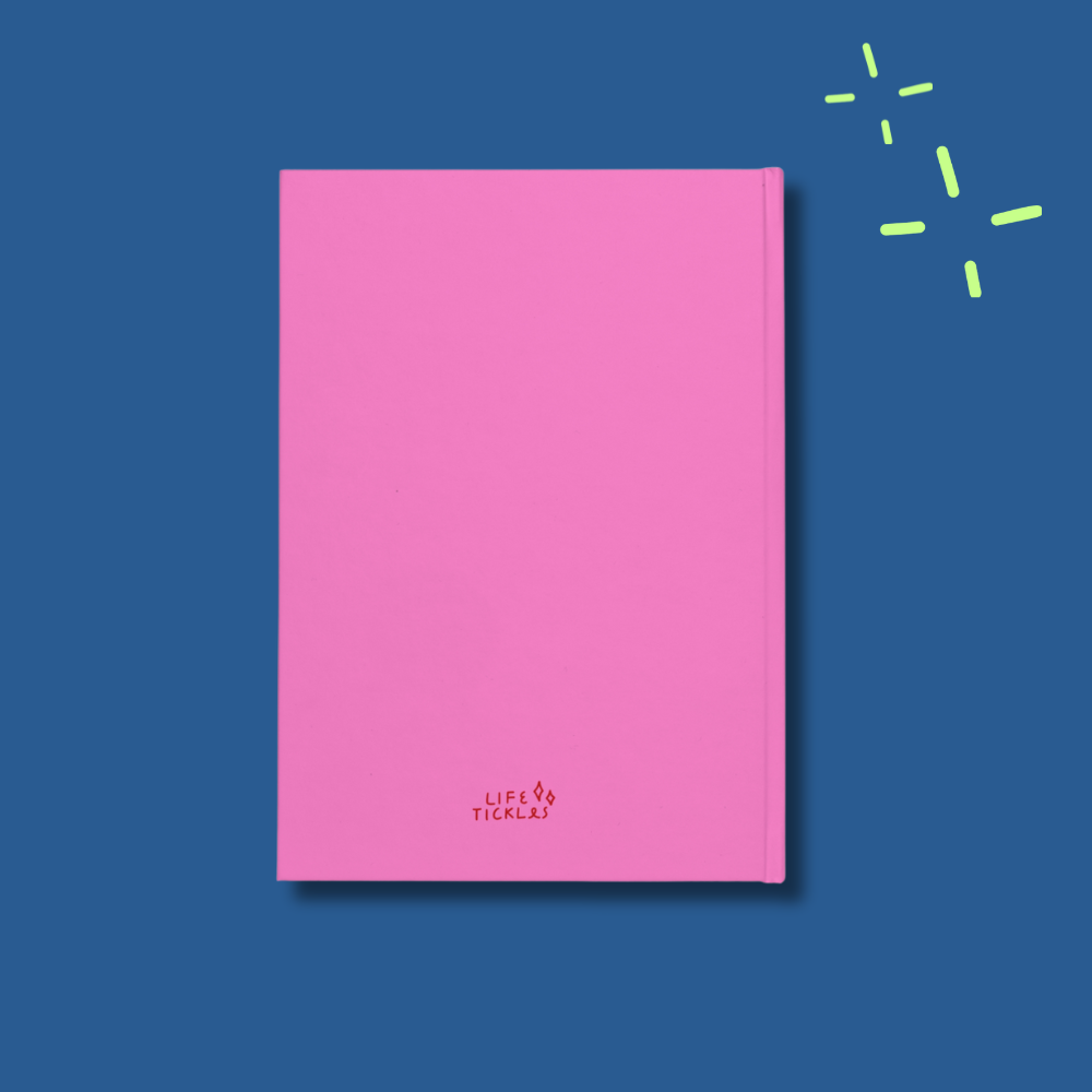 My freelance life - Hardcover notebook - hot pink