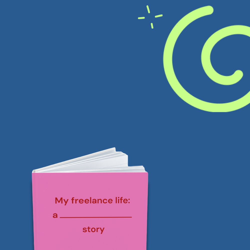 My freelance life - Hardcover notebook - hot pink