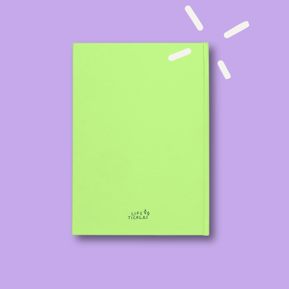 My freelance life - Hardcover notebook - lime