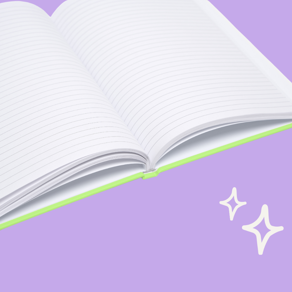 My freelance life - Hardcover notebook - lime