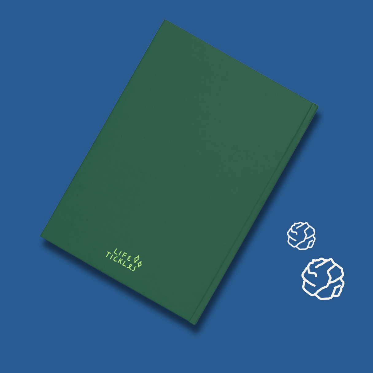 Brilliant ideas I had in the shower - Hardcover notebook - green