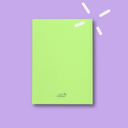 My freelance life - Hardcover notebook - lime