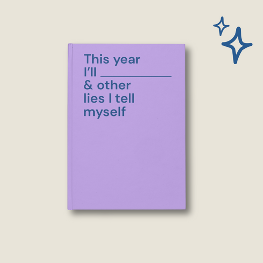 This year I’ll…- Hardcover notebook - lilac