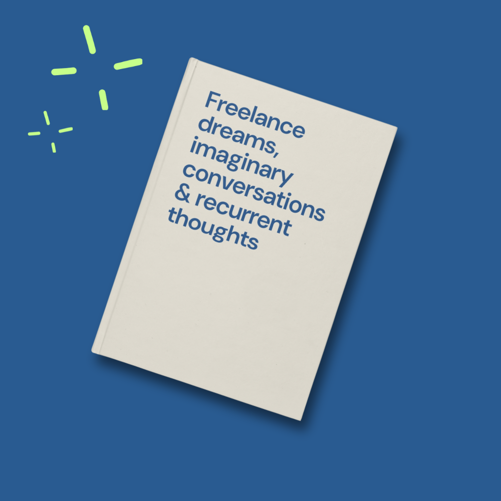 Freelance dreams - Hardcover notebook - beige