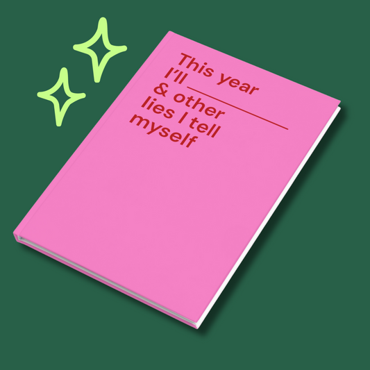 This year I’ll…- Hardcover notebook (A5) - hot pink