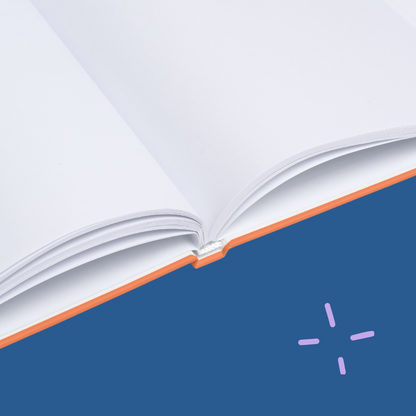 Imaginary conversations with my accountant - Hardcover notebook - orange