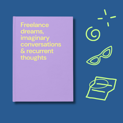Freelance dreams - Hardcover notebook - lilac