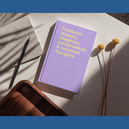 Freelance dreams - Hardcover notebook - lilac