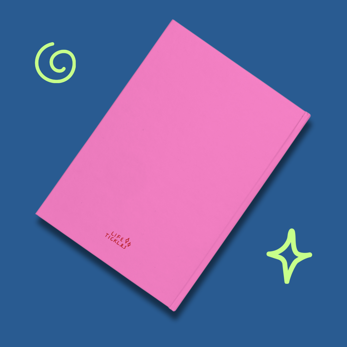 Freelance dreams - Hardcover notebook - hot pink