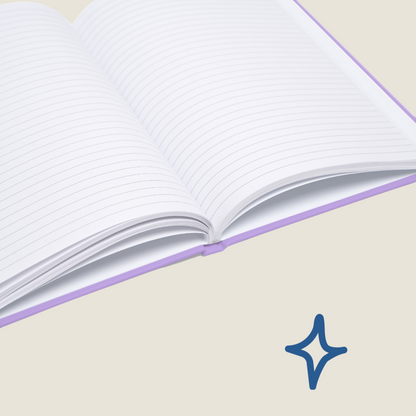 Brilliant ideas I had in the shower - Hardcover notebook - lilac