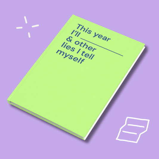 This year I’ll…- Hardcover notebook (A5) - lime