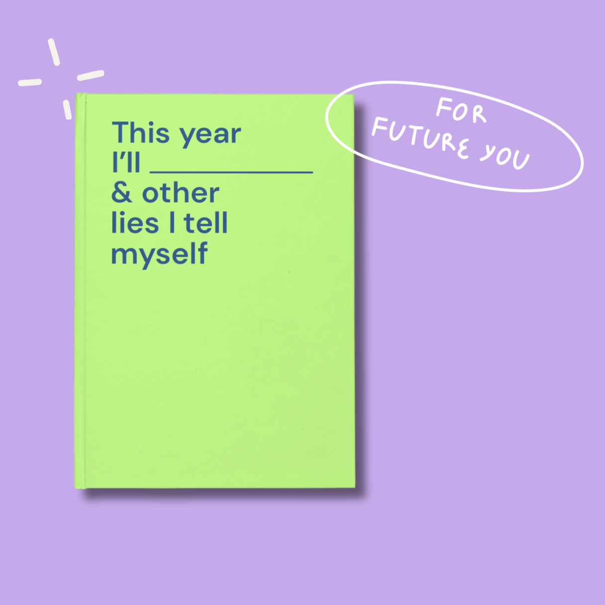 This year I’ll…- Hardcover notebook (A5) - lime